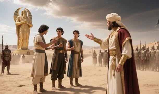 Shadrach, Meshach, and Abednego Refuse to Bow and Survive the Fiery Furnace