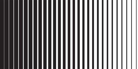Horizontal line pattern. From thin line to thick. Black white horizontal stripes seamless pattern. Vector sport