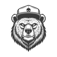 vector illustration of a bear