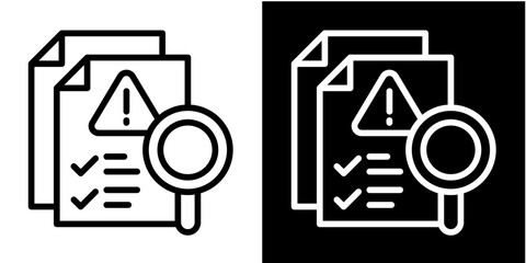 Risk-Assessment Iconset White Style Colection