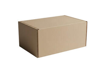 Cardboard box isolated on transparent background