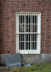 brick wall with window