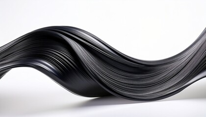 a black wave on a white background