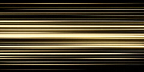 Obraz premium Horizontal golden light streaks move rapidly across a dark background suggesting speed and energy transmission
