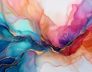 alcohol ink colors translucent abstract multicolored marble texture background design wrapping paper wallpaper mixing acrylic paints modern fluid art alcohol ink pattern