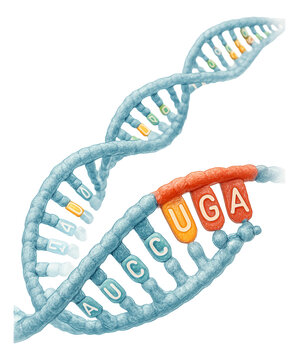 Stop codon on mRNA signals the end of the translation process.