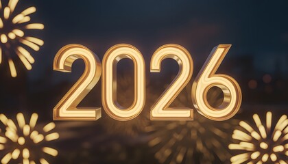 2026 New Year Celebration - Golden Number