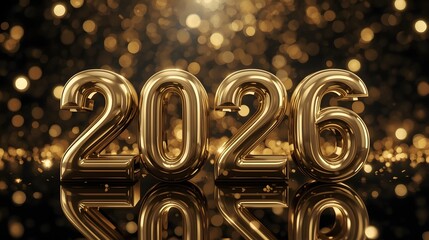 2026 New Year Celebration - Golden Number