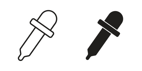 Color picker icon for website, thin line icons. vector logo design