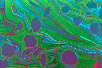 Abstract Ebru Marbling Texture Background