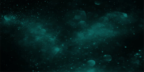 An abstract blue nebula ripples through a deep dark cosmos filled with bright stars and distant galaxies in this ethereal outer space background illustration