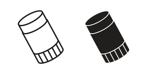 Glue stick icon for website, thin line icons. vector logo design