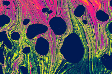 Abstract Ebru Marbling Texture Background