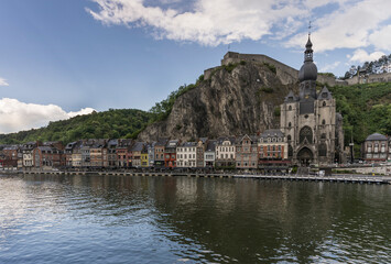Cityscape of the historic town of Dinant.