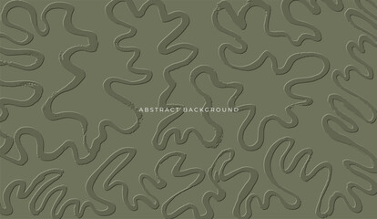 Abstract green hand drawn brush strokes. Brush stroke and texture. Abstract ink brush stroke background. Minimalist background for banner, poster, cover, brochure, flyer, website