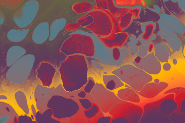 Abstract Ebru Marbling Texture Background