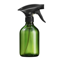 Green Spray Bottle on a Plain Background for Cleaning or Gardening Tasks