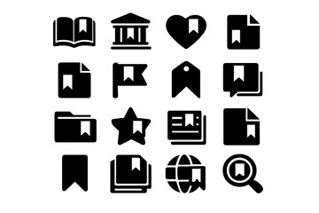 Various bookmark shapes for saving favorite items and marking important locations