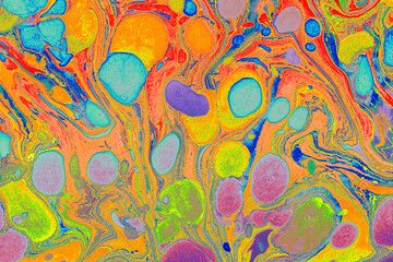 Abstract Ebru Marbling Texture Background