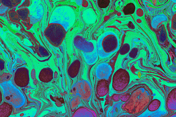 Abstract Ebru Marbling Texture Background