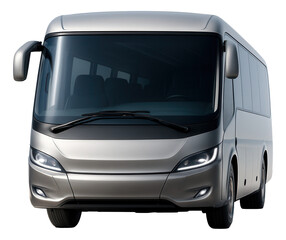 Efficient airport shuttle featuring sleek lighting and a smooth exterior design.