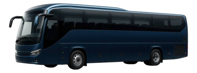 Tourist coach featuring a sleek roofline and ample underbody storage.
