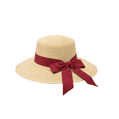 straw hat isolated on white