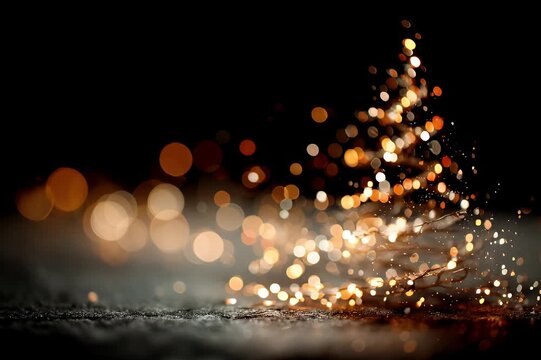 Festlicher Lichterglanz und Bokeh &ndash; eleganter Weihnachts- und Feiertagshintergrund