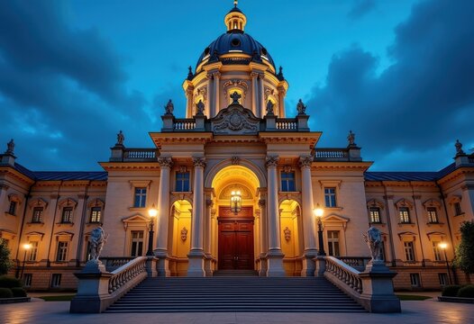 Renaissance Revival City Hall Iconic Dome Grand Steps Majestic Facade ornate Columns Elaborate Ornamentation