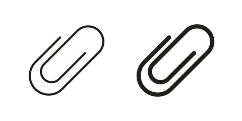 Fototapeta premium Clip icons. Minimal logo design element, vector illustration.