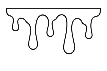 Abstract dripping effect on a gradient background