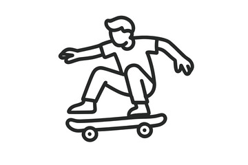 Skateboarder performing a trick on a skateboard © Andrei