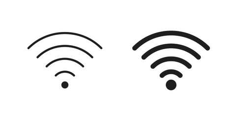 Signal icons. Minimal logo design element, vector illustration.