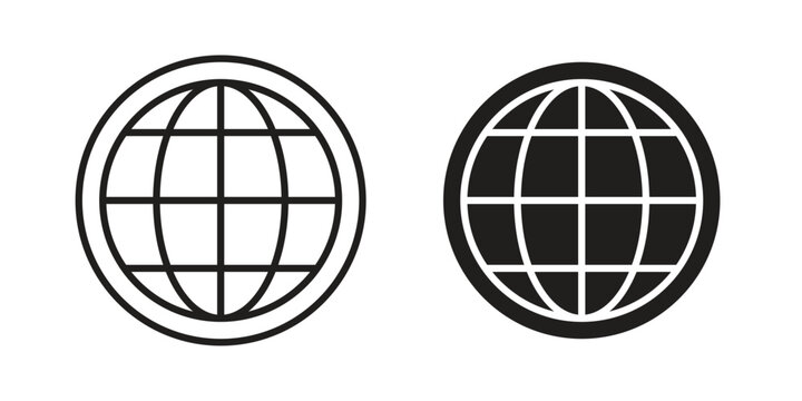 Website icons. Minimal logo design element, vector illustration.