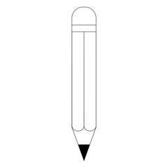 Pencil Icon Set. Pencil Vector Icon in line style design. Pencil Symbol. Vector illustration.