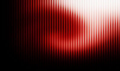 Abstract vertical red and white glowing light bars create a dramatic illuminated background texture with dark shadows