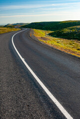 Fototapeta premium Road in highway, in Iceland,