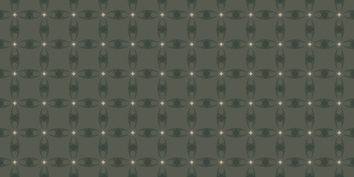 Elegant Geometric Dark Green Pattern Design