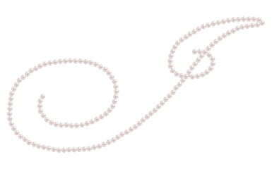 White Pearls Alphabet Letter J Luxury Text Design Vector Illustration.