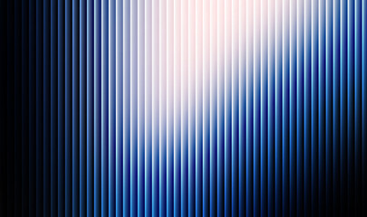 Abstract vertical blue light rays shining through a gradient texture creating a futuristic digital background design