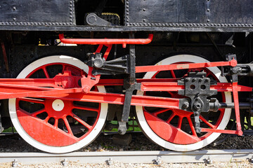 Old steam locomotive in Adana Train Station, Turkiye