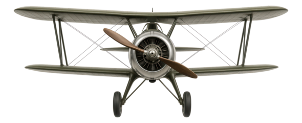 Single-seat biplane fighter featuring interplane struts and a radial engine.