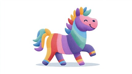 Colorful horse represents the coming of the new year for 2026 with a focus on the Chinese zodiac and oriental themes