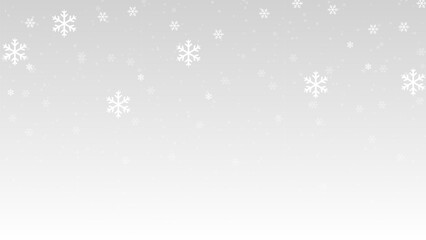 Winter snowfall background, falling snowflakes on dark transparent grid for seasonal banner, poster and web design