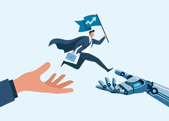 Human and AI Collaboration for Business Growth and Innovation, Human–AI partnership, Digital transformation, Business leadership, Innovation and progress, Technology support and assistance