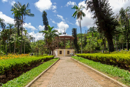 Bandstand installed inside the Municipal Park of Belo Horizonte, capital of the state of Minas Gerais, Brazil.