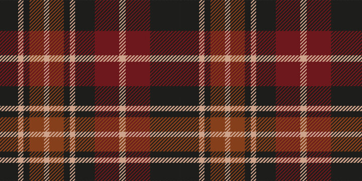 Scottish tartan, a traditional checkered pattern with diagonal hatching, close-up