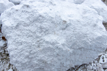Fototapeta premium Large white rock with a rough surface