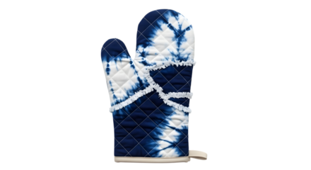 Tiedye oven mitt isolated on transparent background, perfect for baking enthusiasts