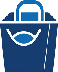 Takeaway bag icon vector illustration on white background